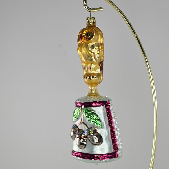 Christopher Radko Forest Bells 93-136-0 Vintage Ornament Owl Acorns - Picture 2 of 7